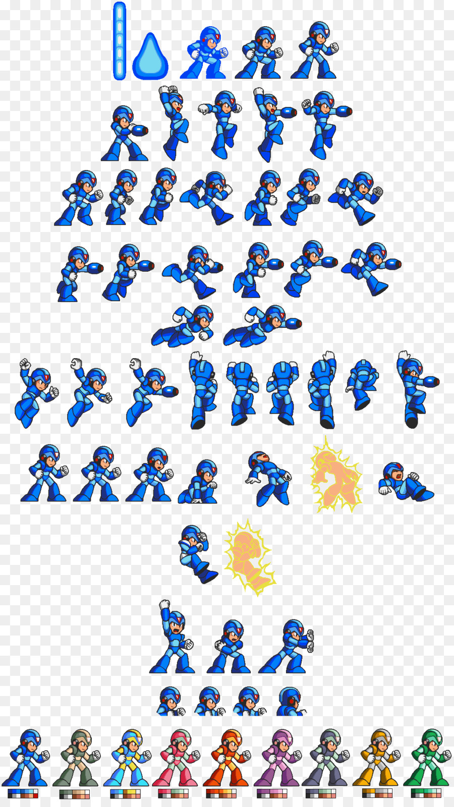 Mega Man Mega Man X Sprite png transparente grátis