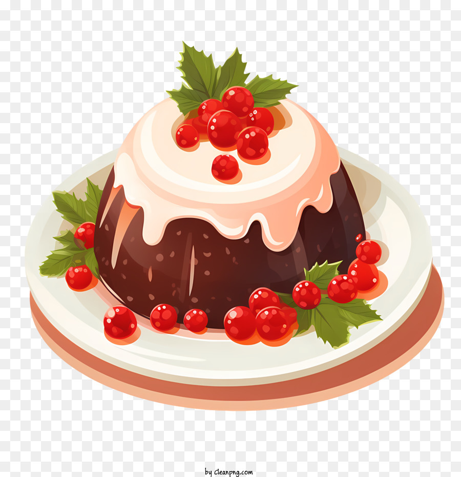 Pudim De Natal Bolo Chocolate Png Transparente Gr Tis