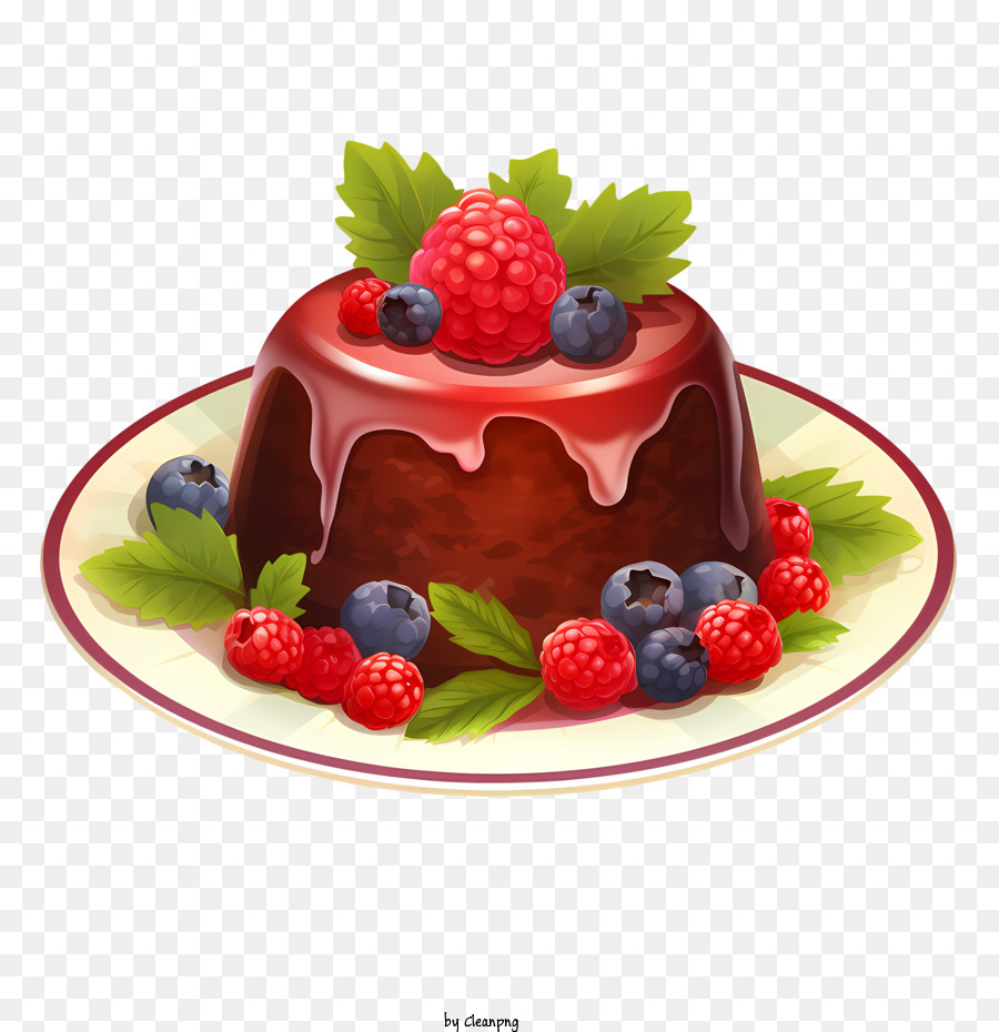 Pudim De Natal Bolo De Chocolate Frutas png transparente grátis