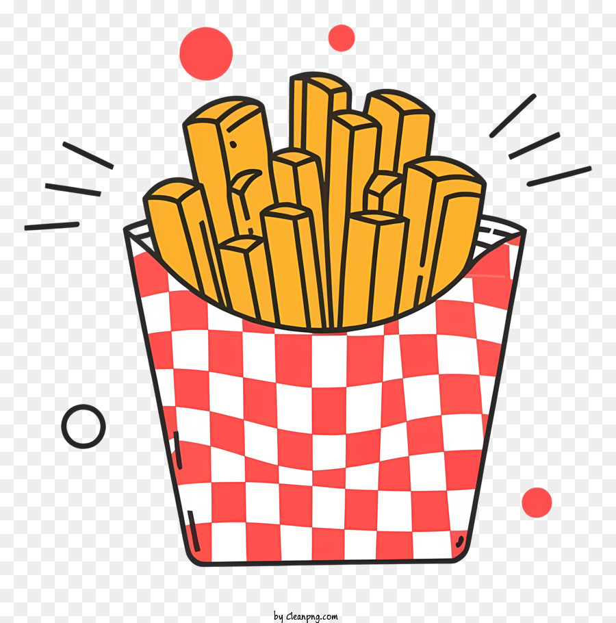 Cartoon Batatas Fritas Comida R Pida Png Transparente Gr Tis