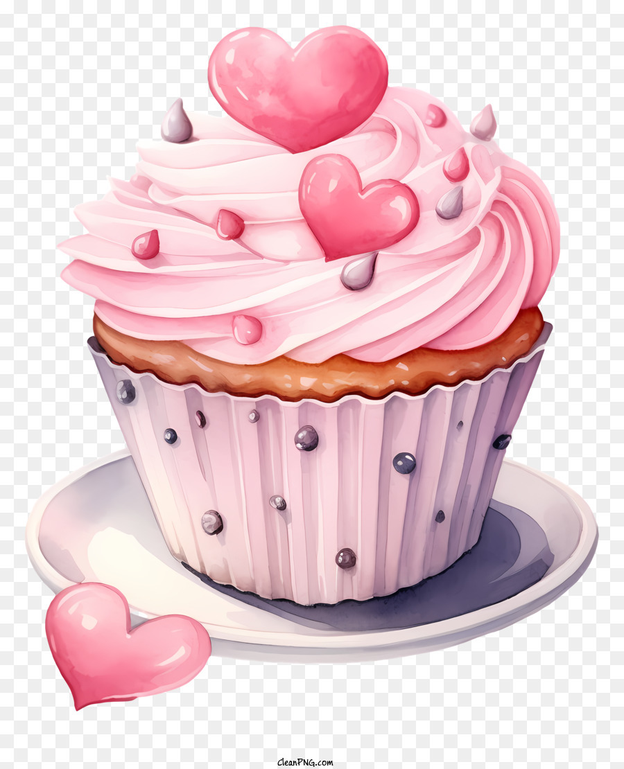 Cupcake Glac Rosa Chocolate Granulado Png Transparente Gr Tis