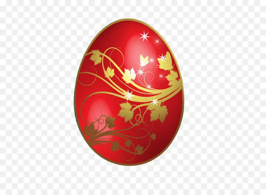 Páscoa Coelho，Vermelho Easter Egg PNG