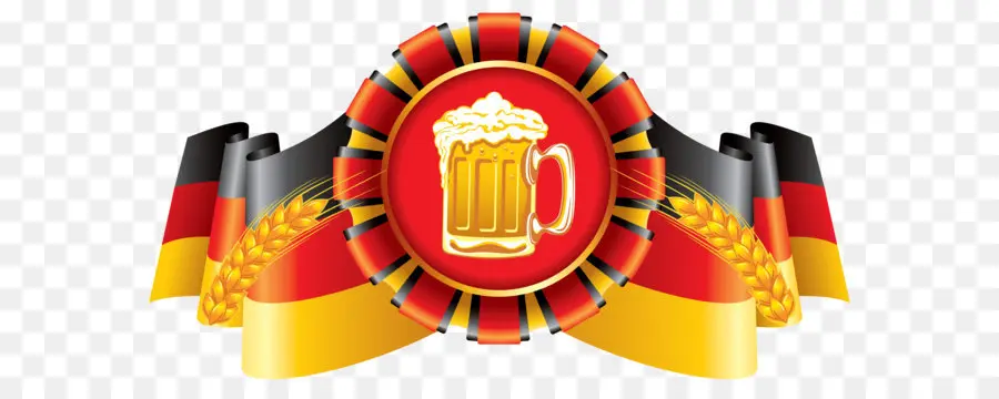 Cerveja E Bandeira Alemã，Oktoberfest PNG