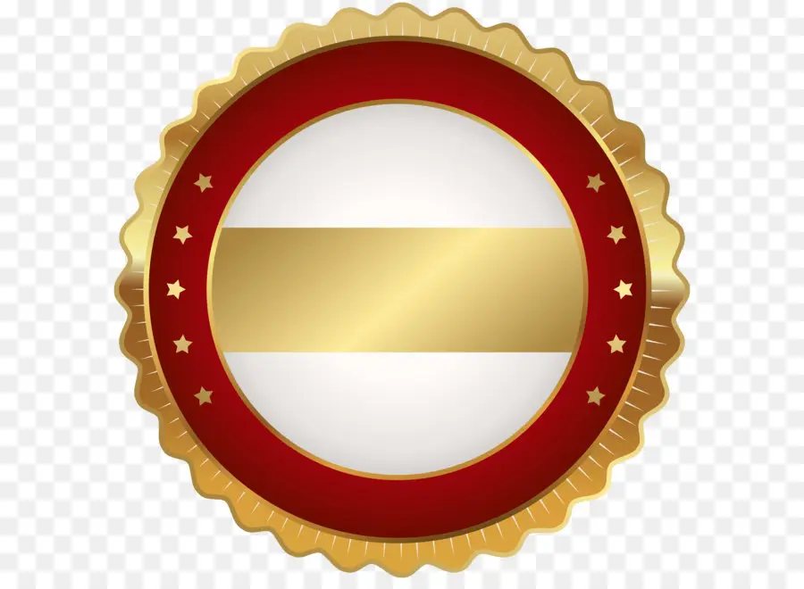 Distintivo Vermelho E Dourado，Fita Dourada PNG