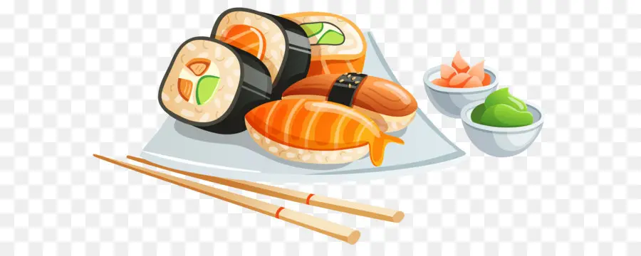 Sushi，Japonês Cozinha PNG