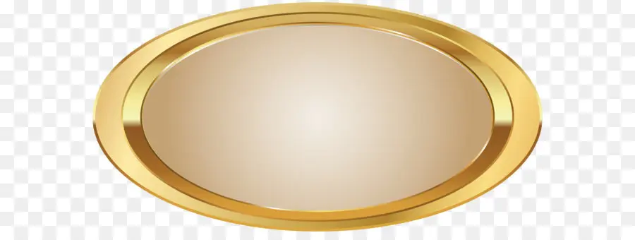 Moldura Oval Dourada，Quadro PNG