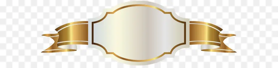 Ouro，Branco Etiqueta De Produto PNG