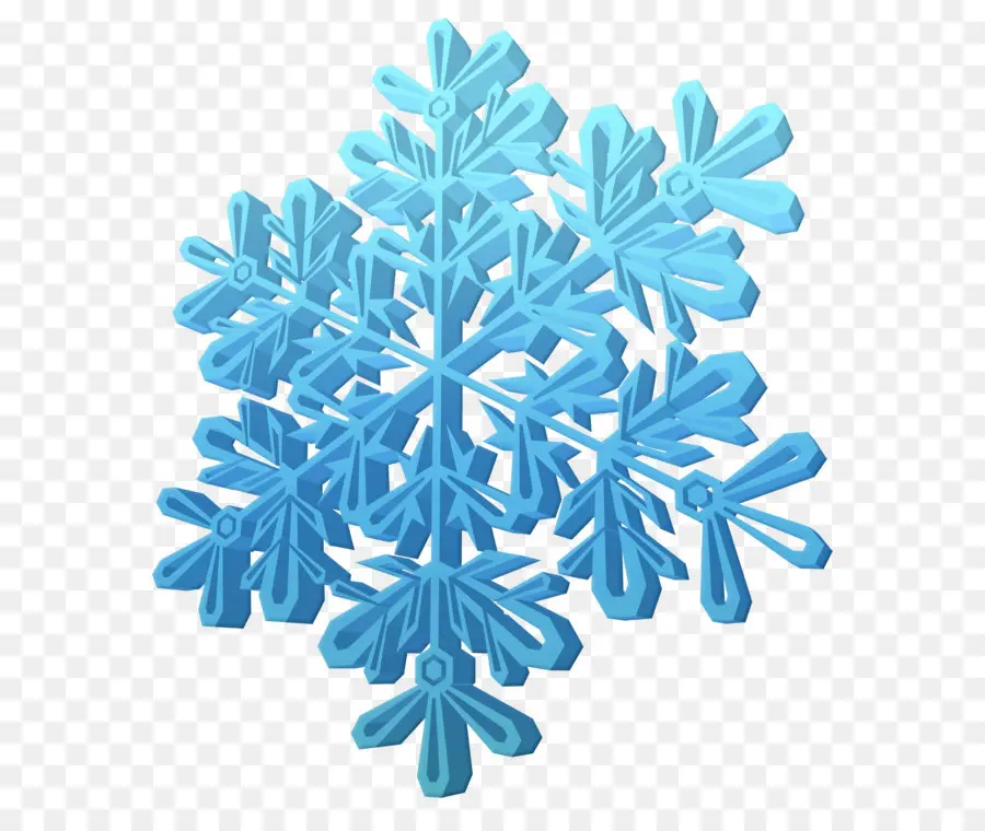 Floco De Neve Azul，Inverno PNG