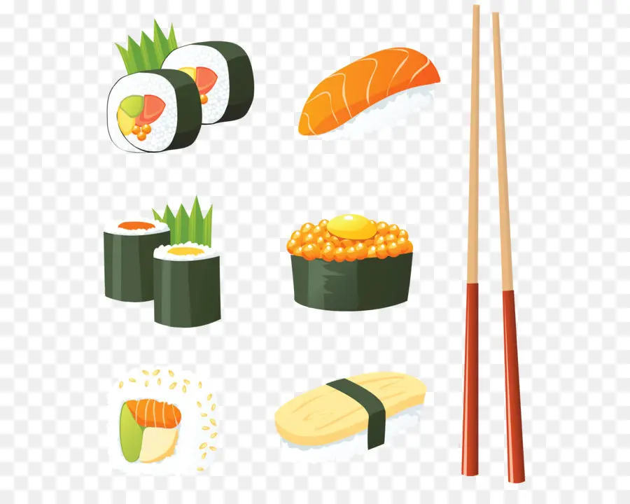 Sushi，Japonês Cozinha PNG