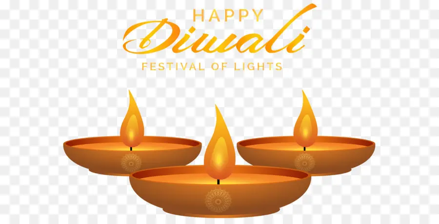 Feliz Diwali，Velas PNG