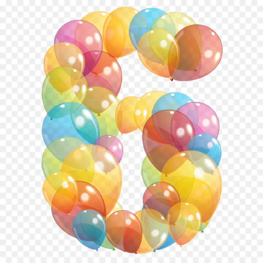Número，Balão PNG