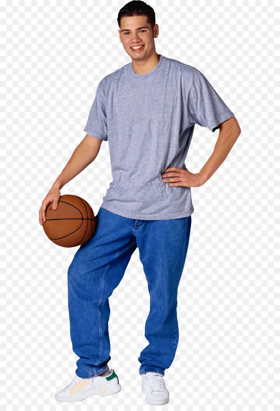 Homem Com Basquete，Basquetebol PNG