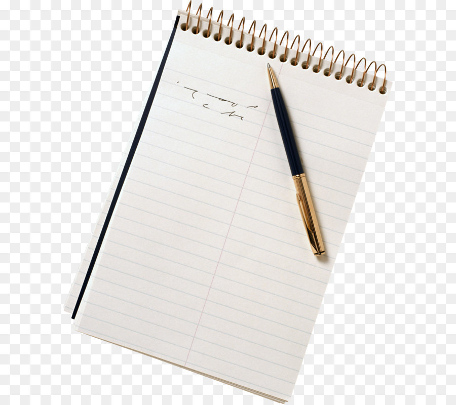 Caderno E Caneta，Escrita PNG