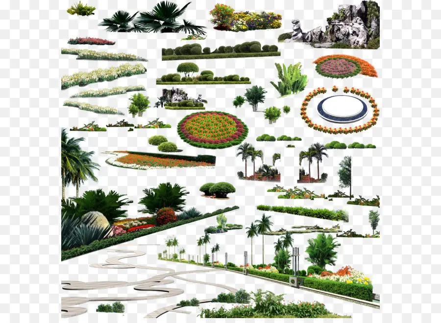 Elementos De Jardim，Plantas PNG