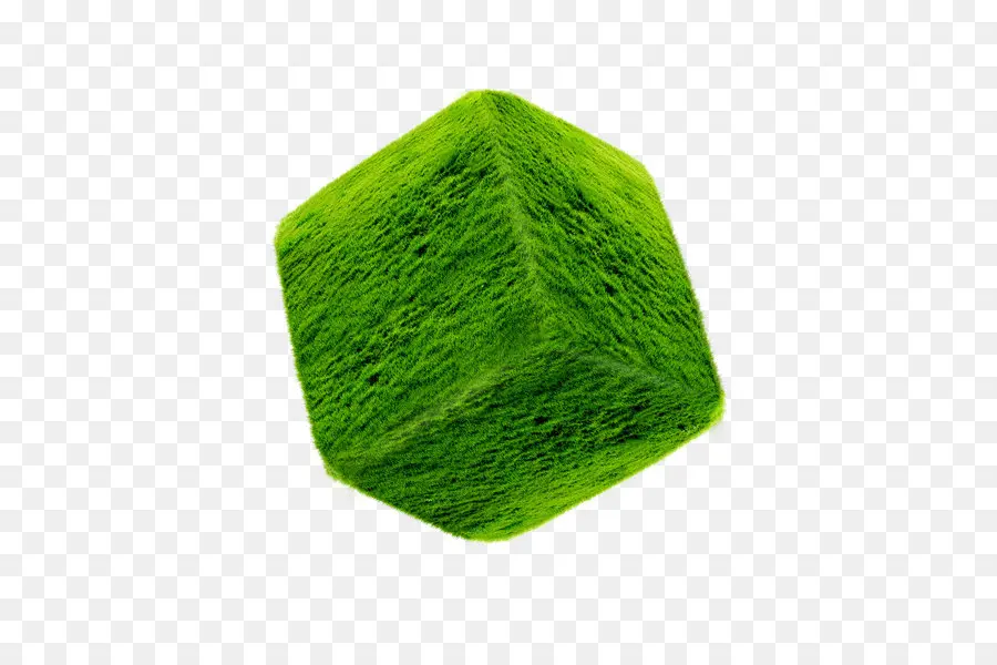 Cubo De Grama Verde，Grama PNG