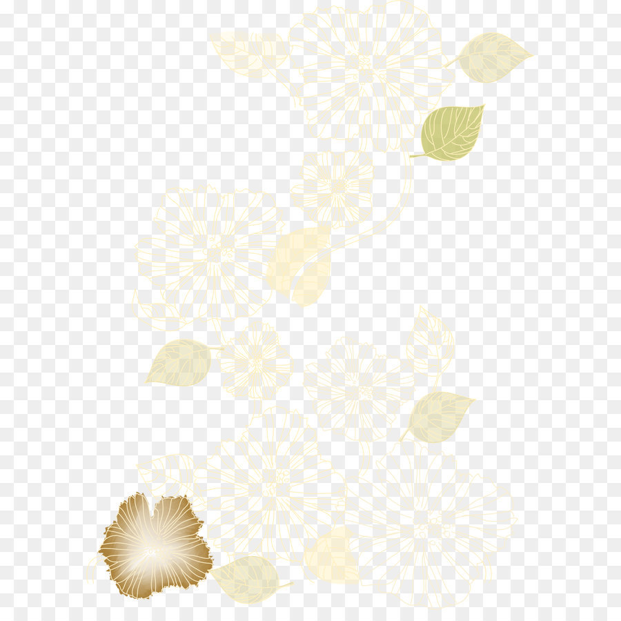 Folhas E Flores，Botânico PNG