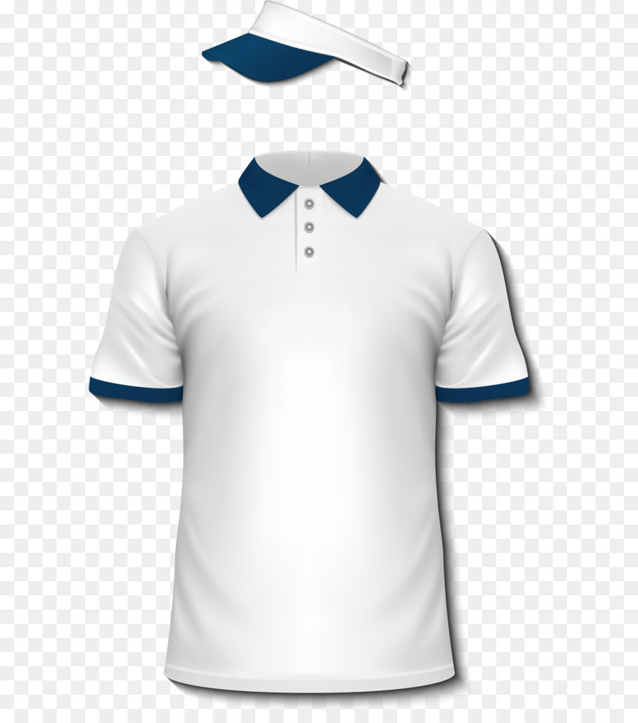 Camisa Pólo，Branco PNG