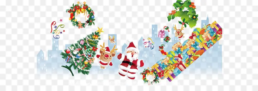 Decorações De Natal，Papai Noel PNG