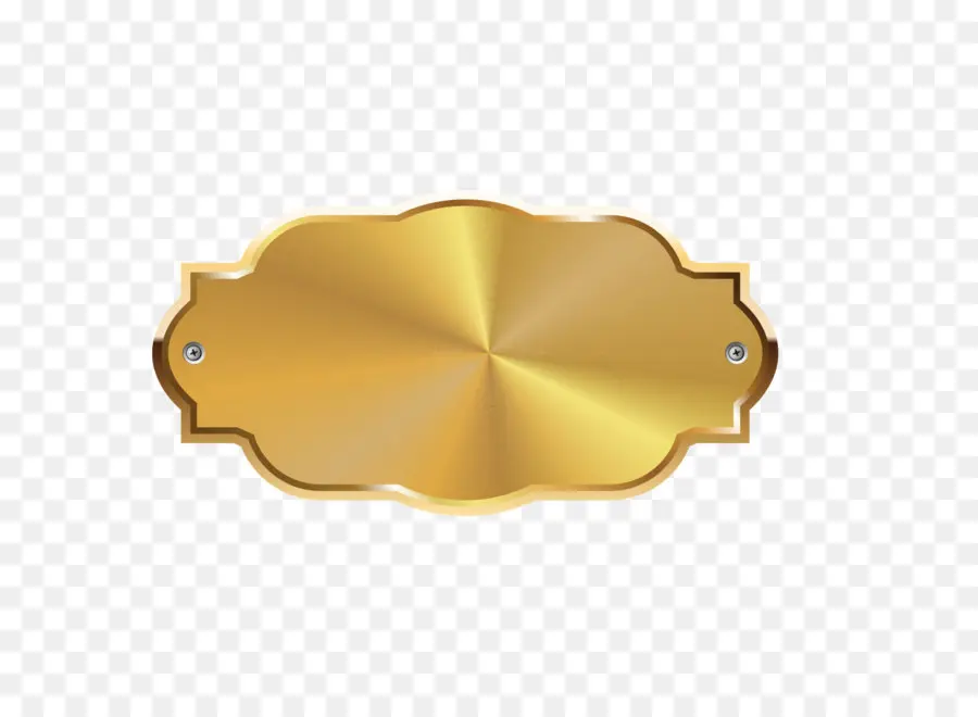 Placa Dourada，Sinal PNG