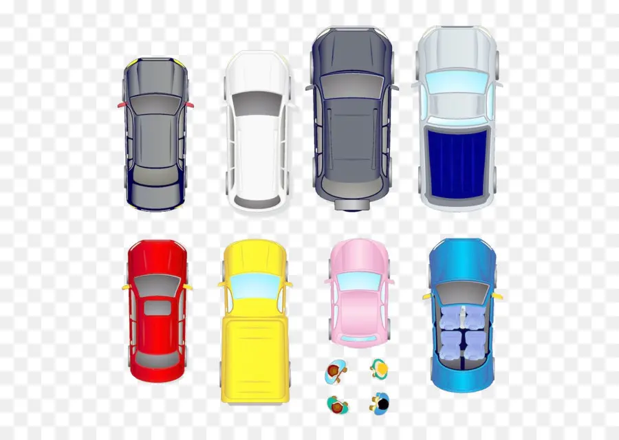 Carros Com Vista Superior，Variedade PNG