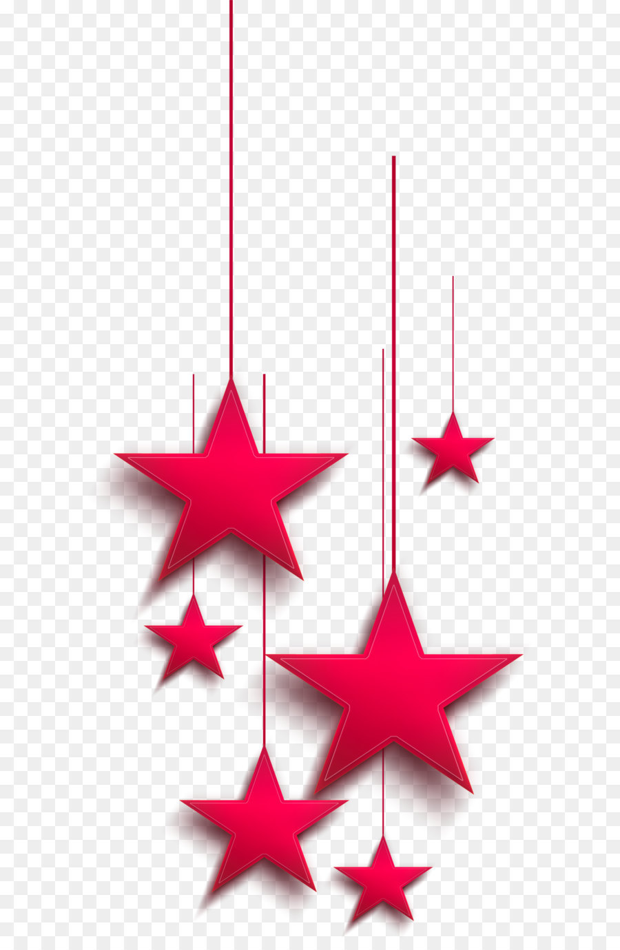 Estrelas Vermelhas，Pendurado PNG