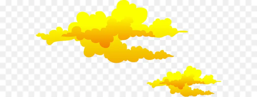 Nuvens Amarelas，Céu PNG