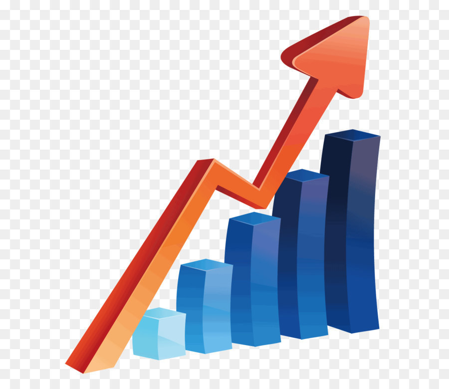 Gráfico De Barras Com Seta Para Cima，Gráfico PNG