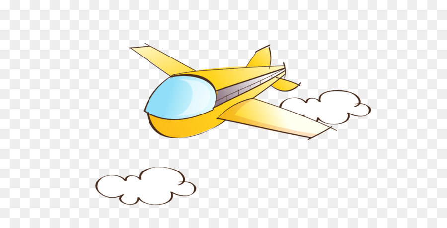 Avião Amarelo，Céu PNG