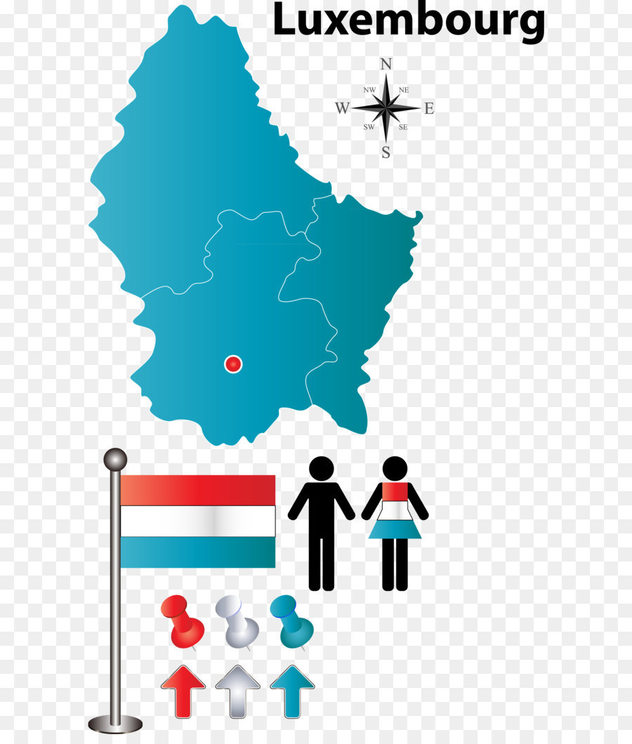 Mapa Do Luxemburgo，Bandeira PNG