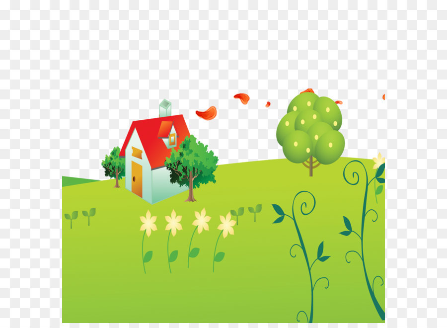 Casa Pequena E Fofa De Doodle，árvores PNG