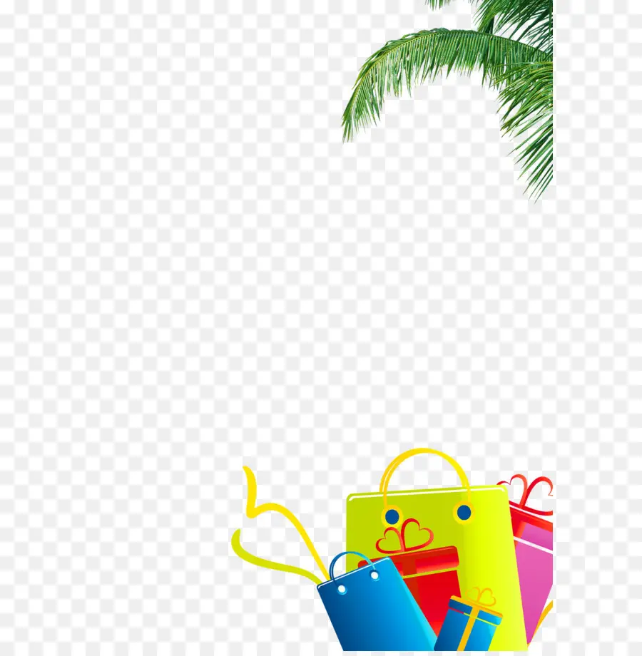 Sacolas De Compras，Colorido PNG