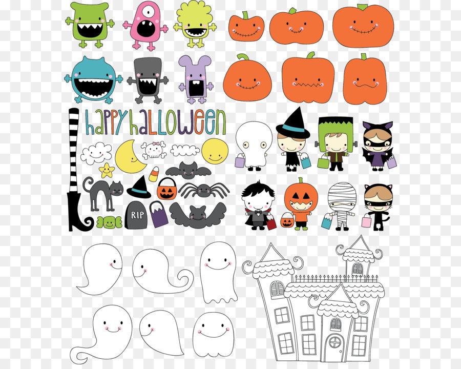 Personagens De Halloween，Abóboras PNG