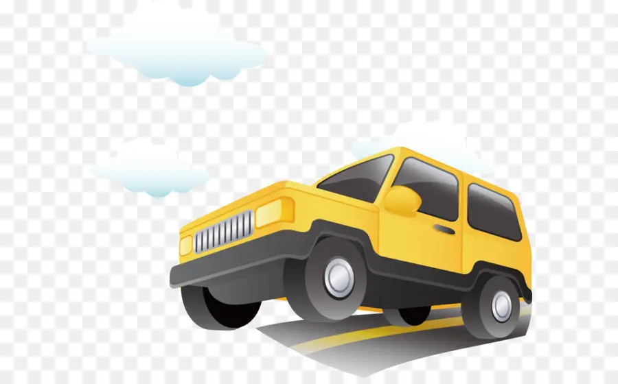 Carro Amarelo，Automóvel PNG