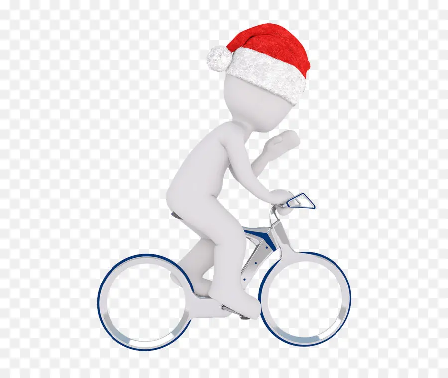 Chapéu De Papai Noel，Bicicleta PNG