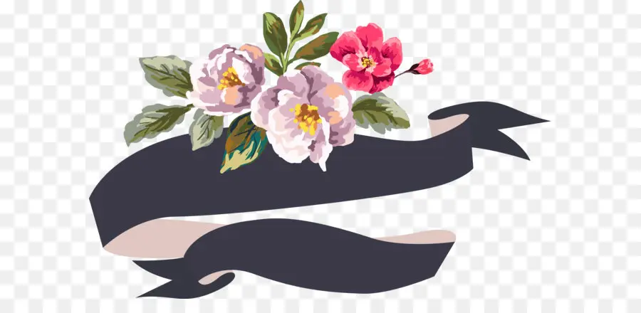 Fita Floral，Flores PNG