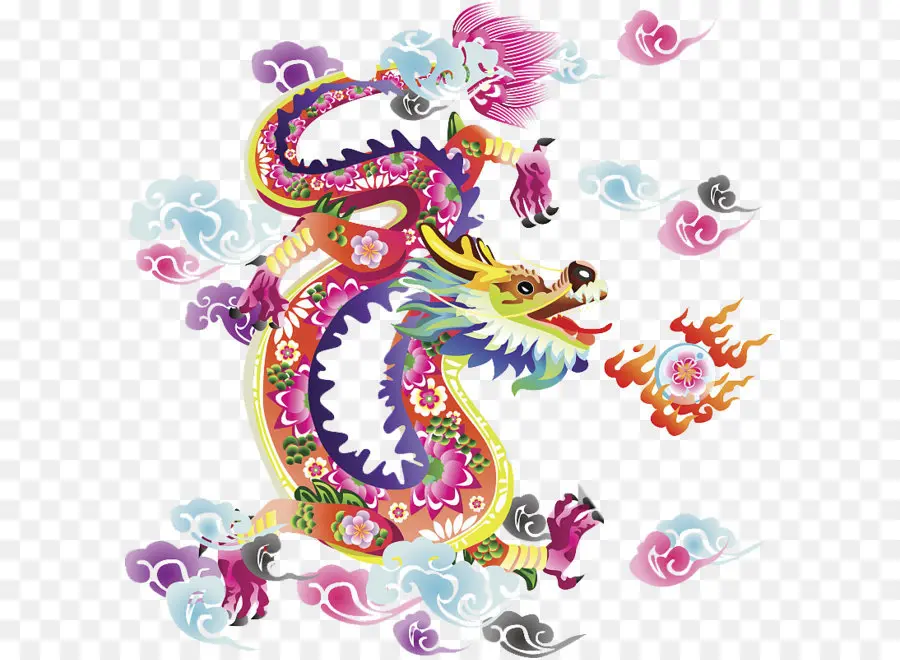 China，Chinês Do Dragão PNG