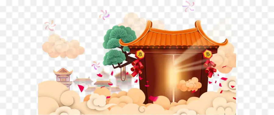 Chinês Novo Ano，Tradicional Chinesa Feriados PNG