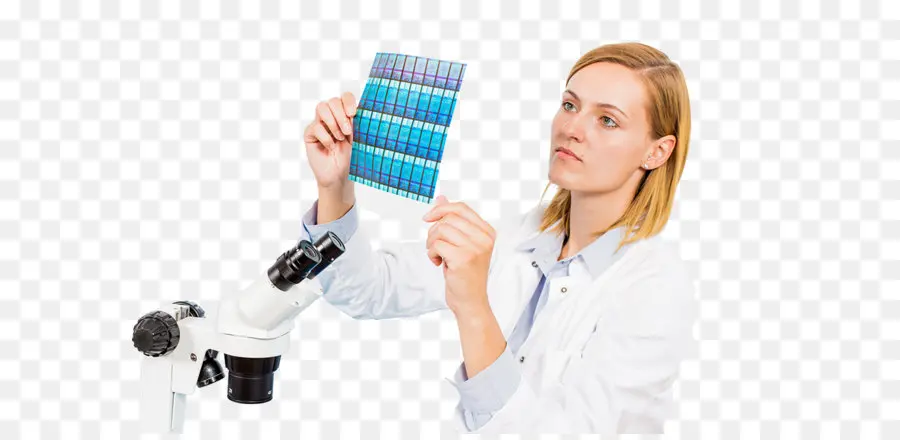 Cientista Com Microscópio，Laboratório PNG