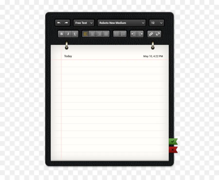 Interface Do Bloco De Notas，Texto PNG