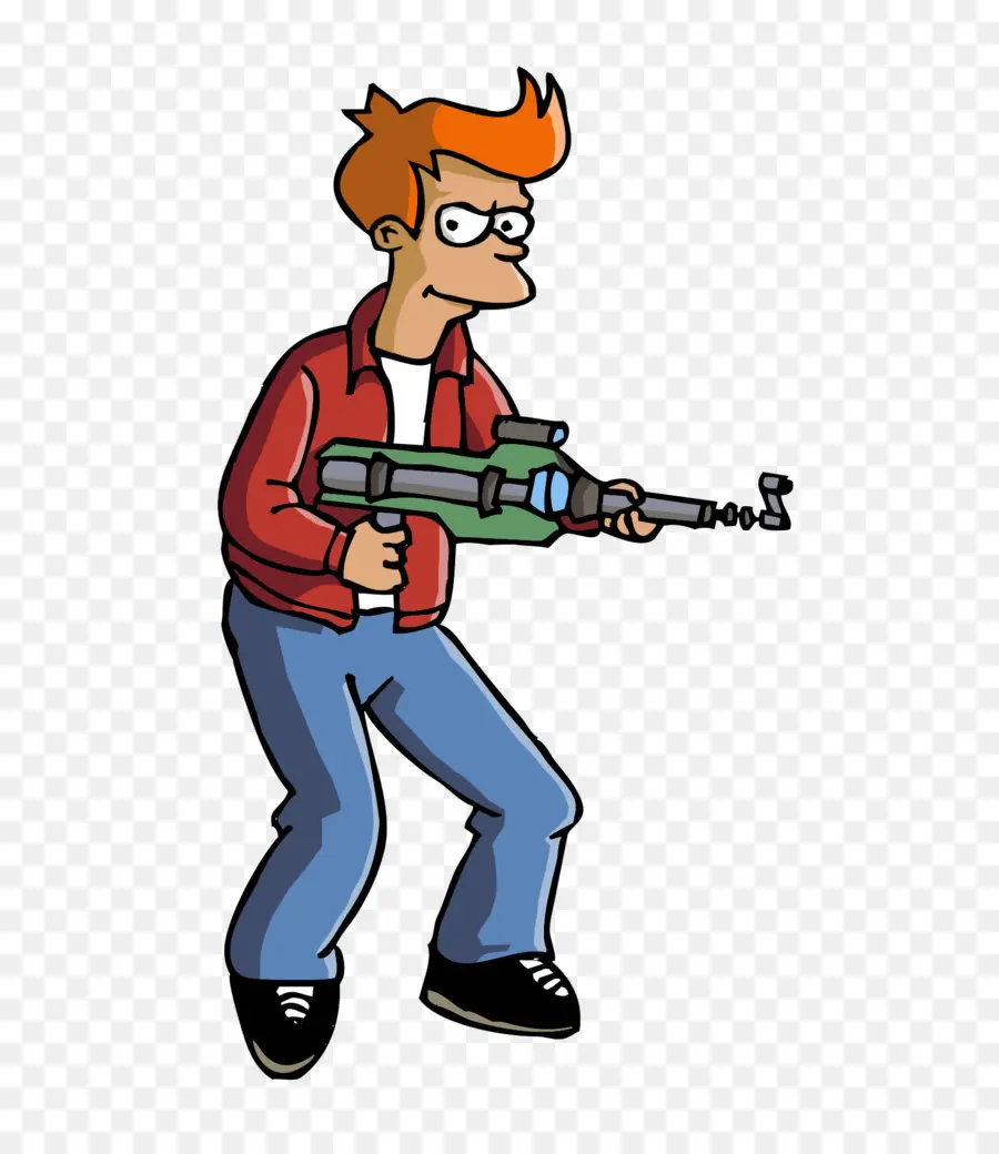 Personagem De Desenho Animado Com Arma，Desenho Animado PNG