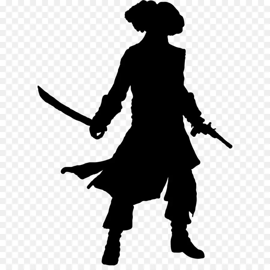 Silhueta Pirata，Espada PNG