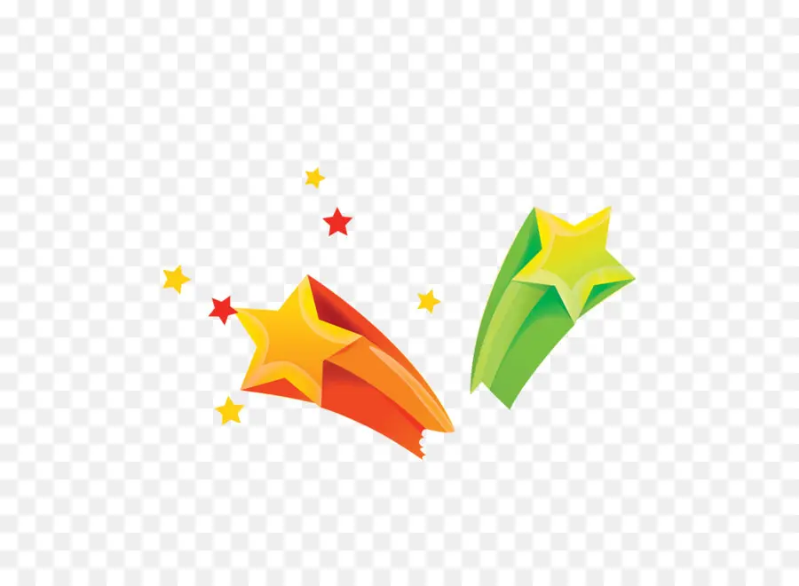 Estrelas Cadentes，Colorido PNG