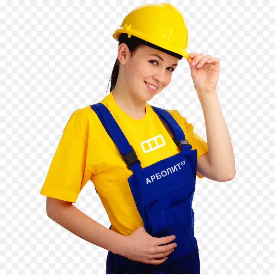 Trabalhadora Da Construção Civil，Capacete PNG