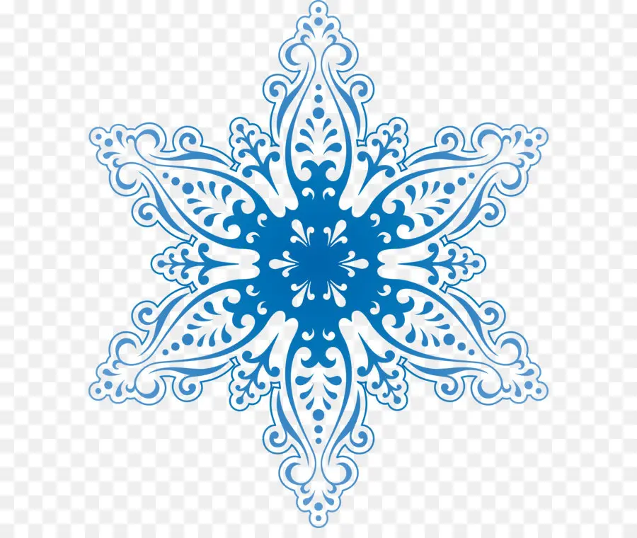 Floco De Neve Ornamentado，Inverno PNG