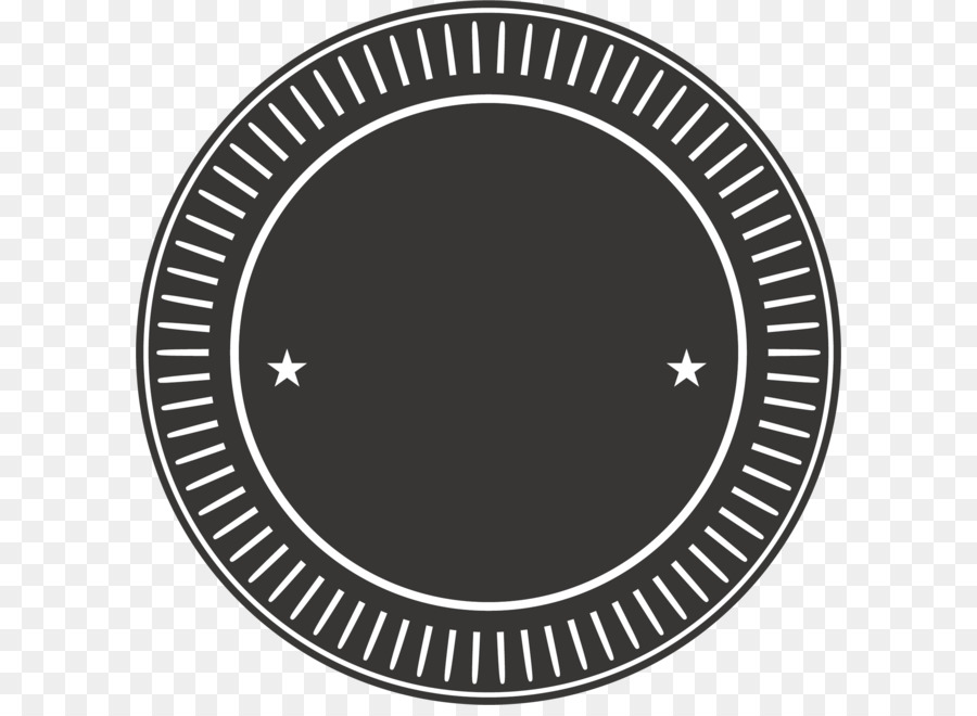 Distintivo Circular Preto，Estrelas PNG