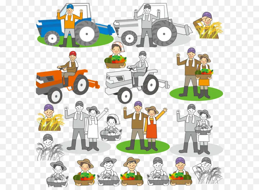 Agricultores E Tratores，Agricultura PNG