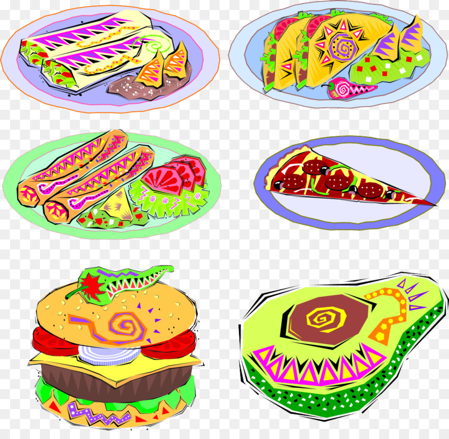 Comida Colorida，Placa PNG