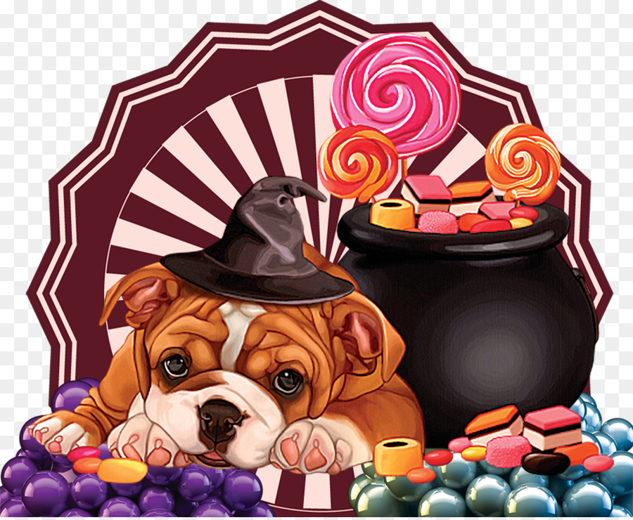 Cachorro Fofo Com Doces，Doce PNG