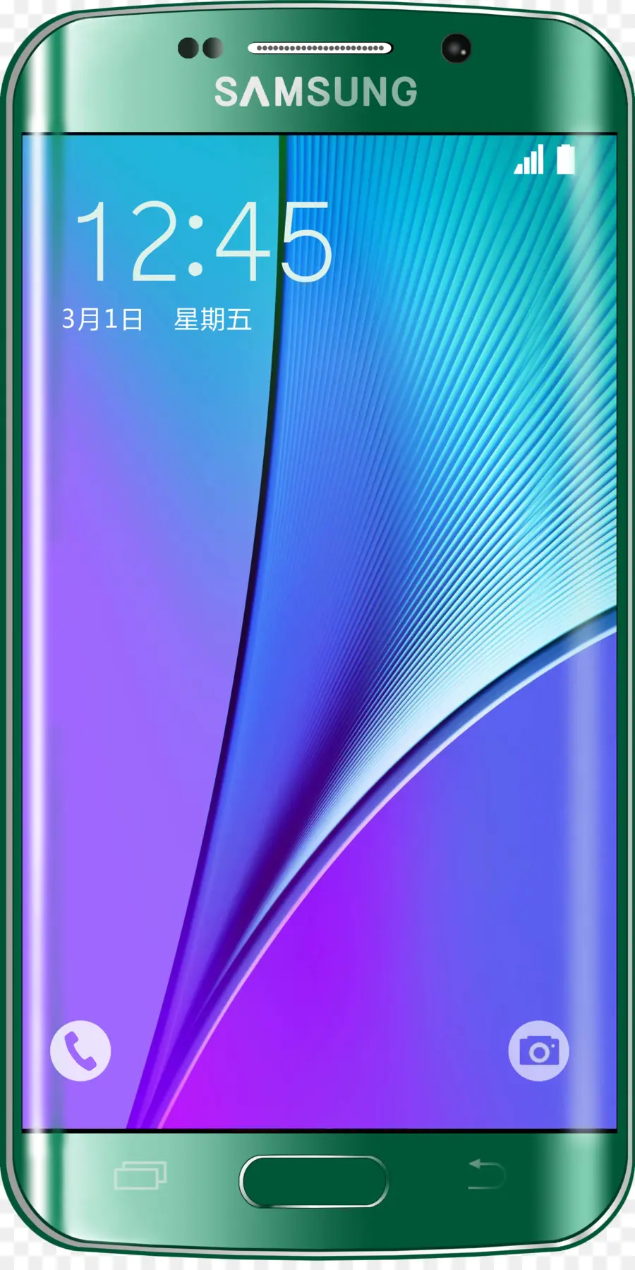 Telefone Samsung Verde，Smartphone PNG