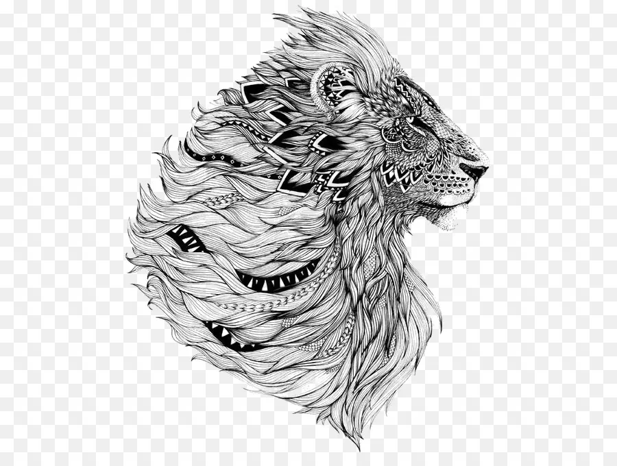 Leão，Tatuagem PNG